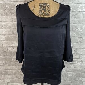 Ark & Co Navy Blouse
